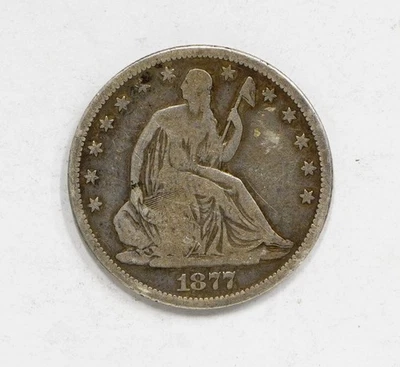 1877 CC Seated Liberty Half Dollar - Image 1 of 3