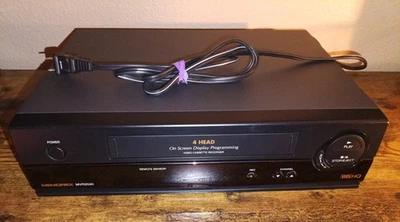 Vintage Memorex 4 Cabeças HQ VCR VHS Gravador Modelo MVR2040 MVR2040-F Sem Controle Remoto - Imagem 1 de 4