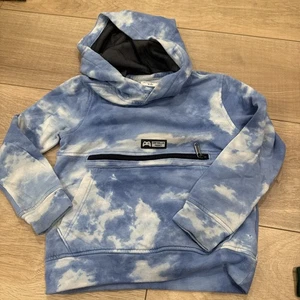 Boys Abercrombie And Fitch Logo Sweatshirt Blue Size 7/8 - Picture 1 of 4