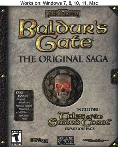 Baldur's Gate: The Original Saga and Enhanced Edition PC Mac Game Windows 10 11 - Picture 1 of 3