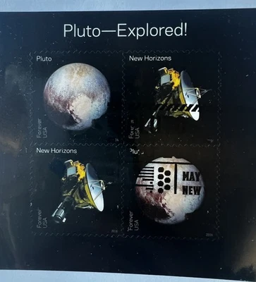 Lot of Scott 5078 Pluto Explored Pane 4-Forever Stamps 2016 & FDC & DCP Sealed - Image 1 of 4