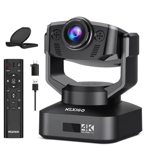 Zoom Certified, NexiGo N990 (Gen 2) 4K PTZ Webcam, Video Conference - Picture 1 of 8