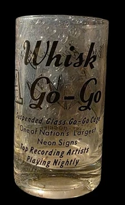 Vintage Whisk A Go Go Merle Kimmerly Saks Glass Strip Club Bossier - Picture 1 of 3