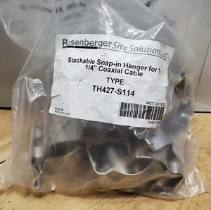 1-1/4 Snap-In Aufhänger NEU stapelbar SS Koaxialkabel Unterstützung SSH 114 10er-Packung - Bild 1 von 7