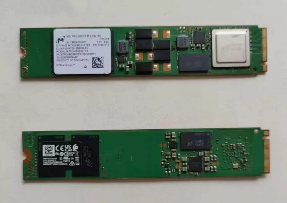 New Micron 7450 PRO 960GB M.2 22110 SSD NVMe Gen4 x4 MTFDKBG960TFR-1BC1ZABYY - Image 1 of 1