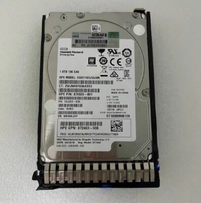 Suitable for HP 872738-001 1.8T 10K SAS 2.5 872481-B21 server hard drive - Image 1 of 2