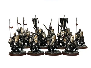 MORGUL KNIGHTS 12 lord of the rings warhammer 28mm Painted MORDOR MESBG HOBBIT - Picture 1 of 8