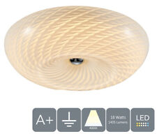 HARPER LIVING LED Ceiling Light, Glass Shade, Natural White 4000K, IP44