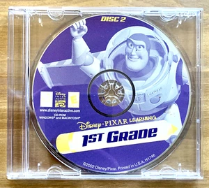 CD-ROM ~ Disney Pixar ~ 1st Grade ~ E ~ Disc 2 ~ USA ~ 2002 ~ !L🟣🟣K! - Picture 1 of 4