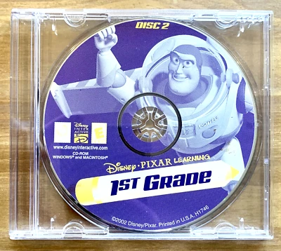 CD-ROM ~ Disney Pixar ~ 1st Grade ~ E ~ Disc 2 ~ USA ~ 2002 ~ !L🟣🟣K! - Image 1 of 4
