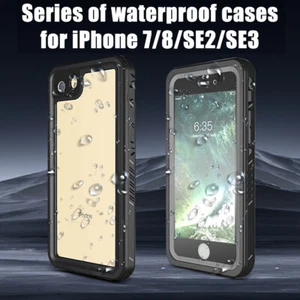 Funda protectora de cuerpo completo 360° impermeable para iPhone 7 8, SE 2nd, SE 3 (2022) IP68 - Imagen 1 de 15