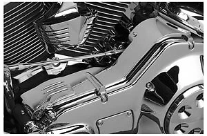 Новый Harley FLSTF Softail Fat Boy 2000-2006 Внутренняя Основная Обложка Хром от Kuryakyn - Изображение 1 из 2