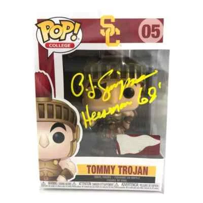 OJ Simpson Hand Signed Inscribed "Heisman 68" Funko Pop #5 USC Trojans JSA COA - Image 1 of 4