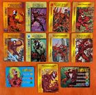 Marvel OVERPOWER Carnage LOT 2 chars 9 sp Anarchy Combat Chaos Hillshire Farms