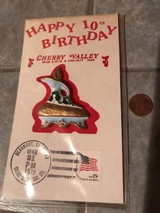 JIM BEAM 10th Birthday CHERRY VALLEY w Stamp BOTTLE SPECIALTIES CLUB Free Ship - Picture 1 of 2