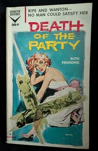 Death of the Party by Ruth Fenisong (1959 Vintage Paperback) Zenith Book ZB-17 - Picture 1 of 5