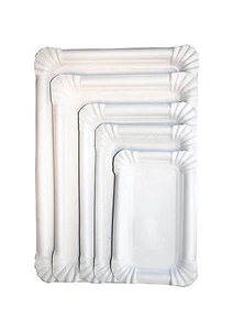 3000 Pappteller 9 x 15 cm Kuchenteller, Frischfaserkarton, weiß - Bild 1 von 1