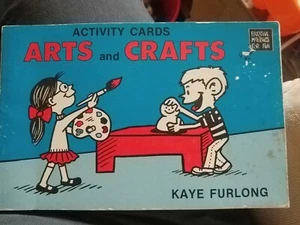 Arts and Crafts Activity Cards-pbk-1975-Kaye Furlong-Frank Schaffer Pub-complete - Imagen 1 de 8