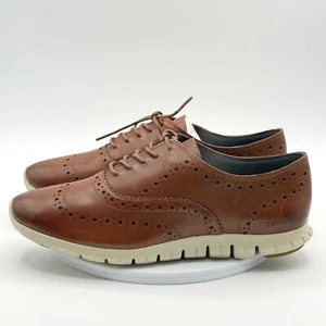 Neu Cole Haan Zerogrand Budapester Oxford Größe 8,5 B Damen braun Leder NEU - Bild 1 von 14