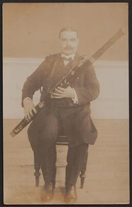 BASSOON PLAYER postcard - Picture 1 of 1