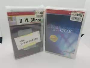 2 Mystery Thriller CASSETTE Audio Books THE PROSECUTION & LAWRENCE BLOCK COLLECT - Picture 1 of 5