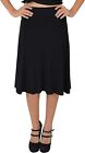 Stretch is Comfort Girl's, Women's and Plus Size Knee Length Flowy Skirt
