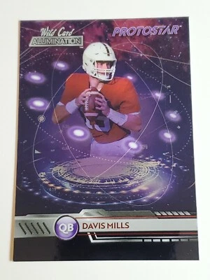 2021 Wild Card Alumination Davis Mills PROTOSTAR Purple card #PS-8 - Image 1 of 2
