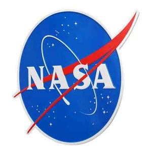NASA "Meatball" Embossed Metal Wall Sign - Heavy Gauge Space Decor for Man Cave - Picture 1 of 6