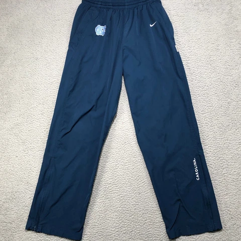 Carolina Tarheels UNC Warm Up Pants Mens Medium M Blue Nike Dri-Fit FLAW Cover