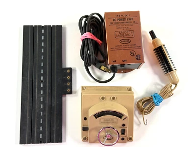 vtg Aurora 10v DC power pack transformer w/ push controller remote UNTESTED whee - Image 1 of 4