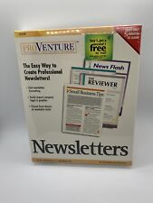 PROVENTURE NEWSLETTERS (1998) New Sealed Quick Learn CD-ROM