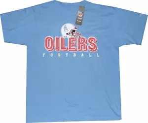 T-Shirt Houston Oilers Wortzeichen Reebok Throwback Pro Style übergroß neue Etiketten - Bild 1 von 2