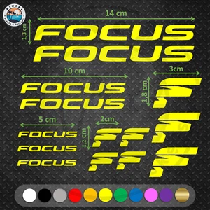 14x Pegatinas FOCUS Bici Sticker Decal Aufkleber Bike Adesivi Autocollant Bmx - Imagen 1 de 12