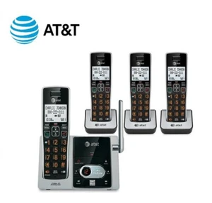 AT&T DECT CL82413 4 teléfonos inalámbricos con sistema de respuesta e identificador de llamadas parlantes NUEVO - Imagen 1 de 4