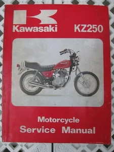 KAWASAKI MOTORCYCLE SERVICE MANUAL. KZ250-C1/D1/G1, Dealer Workshop. May1980 - Picture 1 of 5