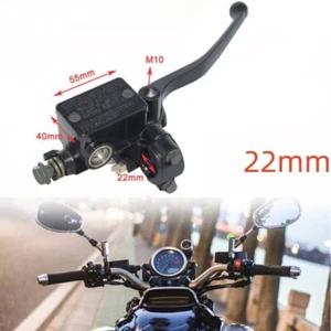 22mm Bremspumpe Bremszylinder Bremshebel Für Roller Motorrad Schwarz Rechts - Bild 1 von 9