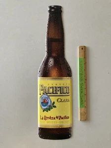 NEW Pacifico Bottle Tin Tacker Beer Sign Cerveza Mexico Import Man Cave LT - Picture 1 of 4