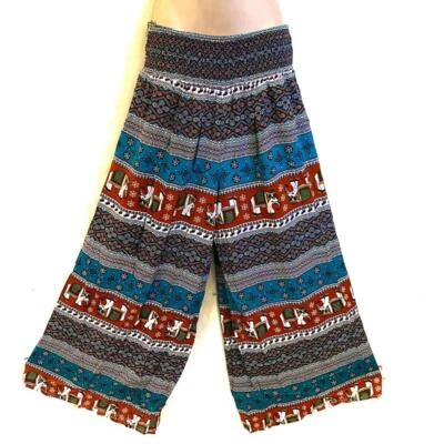 Sacred Threads Hippie Boho Festival Bellydance Palazzo Harem Pants 222270 A - Image 1 of 2