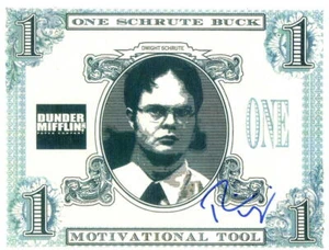 RAINN WILSON SIGNED SCHRUTE BUCK THE OFFICE DWIGHT AUTOGRAPH BECKETT COA 10 - Picture 1 of 3
