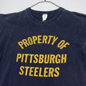 Camisa RARA DE COLECCIÓN AÑOS 70 Propiedad de Pittsburgh Steelers - Negra Desteñida - Para Hombre MEDIANA - Imagen 1 de 4