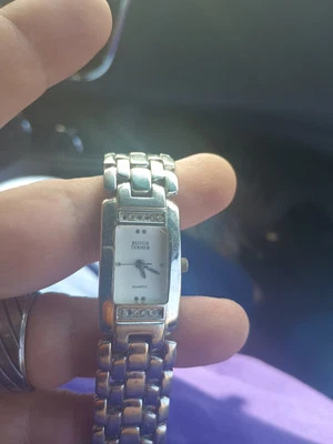 Reloj Bijoux Terner de acero inoxidable para dama y mujer blanco piezas no probadas o reparación Foto 1 de 4