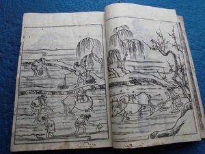 JAPANISCHER HOLZSCHNITT BUCH NOGYO LANDWIRTSCHAFT REISANBAU EDO - Bild 1 von 16