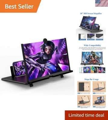 18" , 3D HD Magnifying Projector Screen Enlarger for Movies, Videos and Gamin... - Image 1 of 4