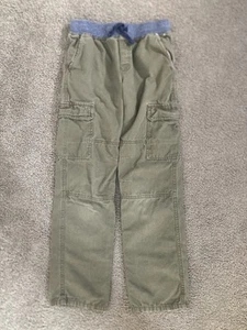 Gymboree Boys Size 12 Cargo Pants Drawstring Army Olive Green *EUC* - Picture 1 of 3