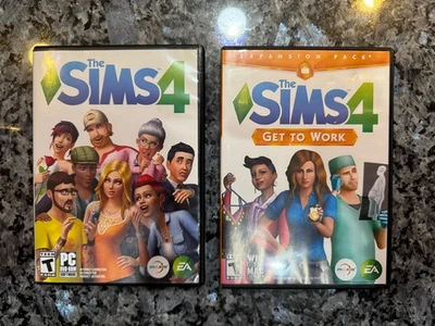 The Sims 4 Bundle - Sims 4 & Sims 4 Get To Work Windows, With Game Codes - Image 1 of 4