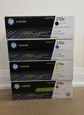 Conjunto de toner HP 210X preto alto rendimento, 210A ciano/magenta/amarelo rendimento padrão - Imagem 1 de 4