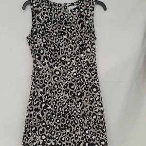 Calvin Klein ärmelloses Damenkleid Animalprint Größe 0 schwarz hellbraun - Bild 1 von 7