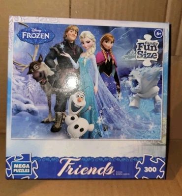 Disney Frozen Friends Family Fun Size 300 Piece Puzzle NEW - image 1 of 3