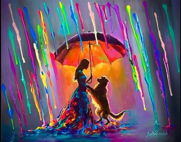 ESPECIAL BLACK FRIDAY - 10 Gicles de Lienzo Firmados a Mano Jim Warren - Regalos Impresionantes Foto 1 de 4