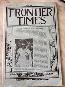 Vintage Frontier Times Magazin Charlie Eckhart Bandera & Fort Brown 1938 A5 - Bild 1 von 6